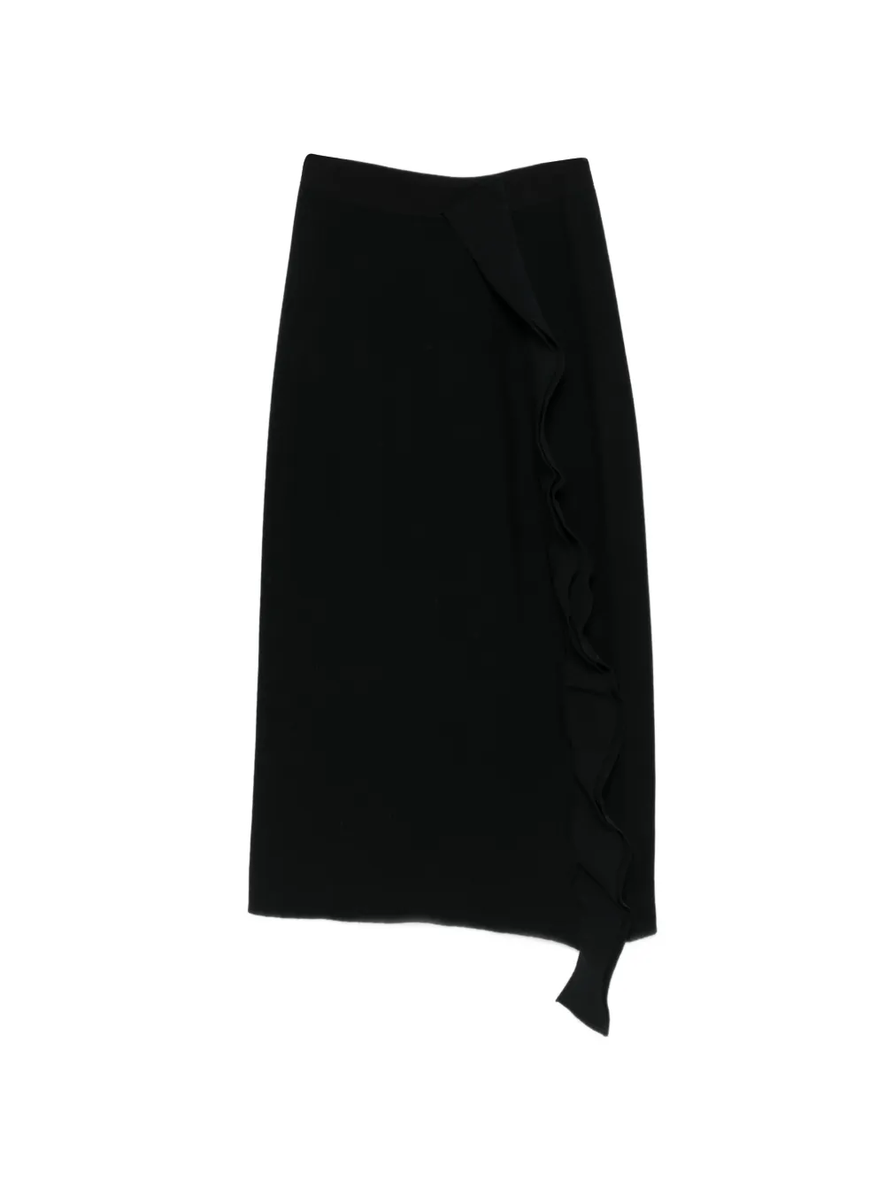 Liviana Conti Gonna midi con ruches - Nero