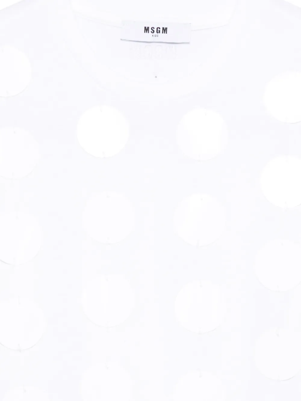 Msgm Kids Polka Dot T-shirt - White 