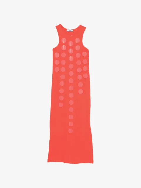 MSGM Kids vestido con aplique circular