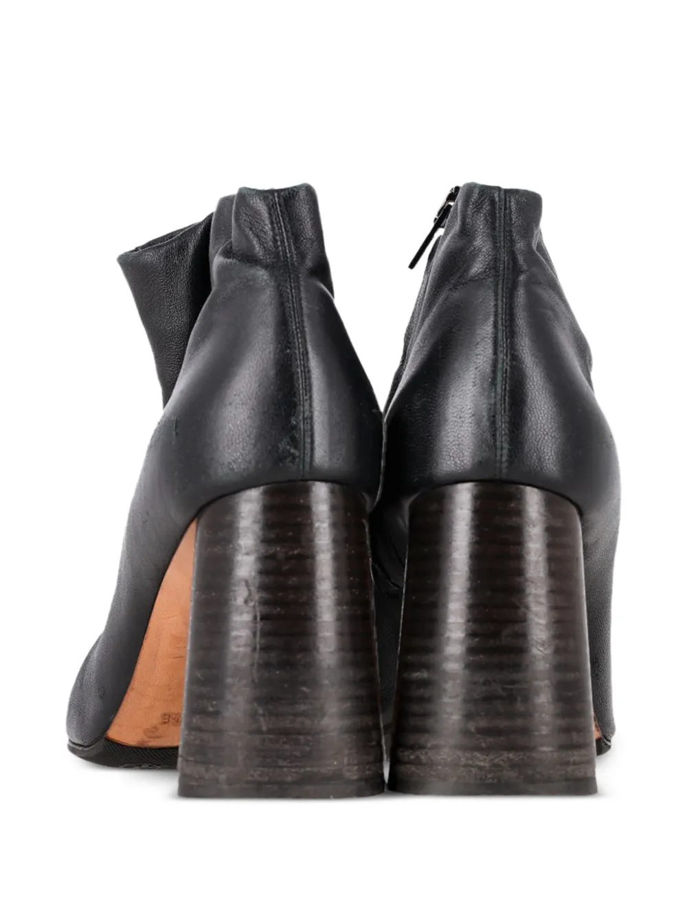 zip-up ankle boots