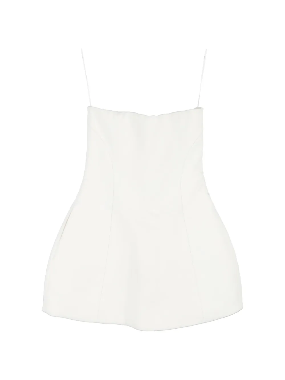 KHAITE flared mini dress - Bianco