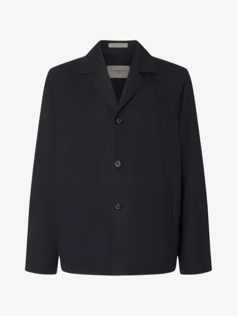 Corneliani sobrecamisa de lana virgen con botones