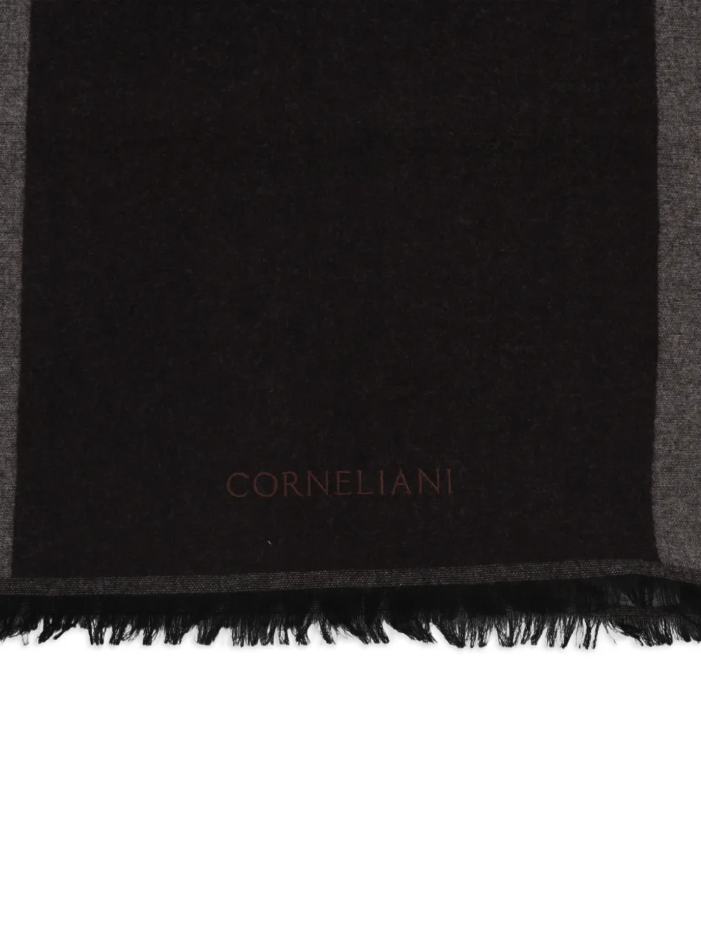  Corneliani Pashmina A Rayas - Negro 