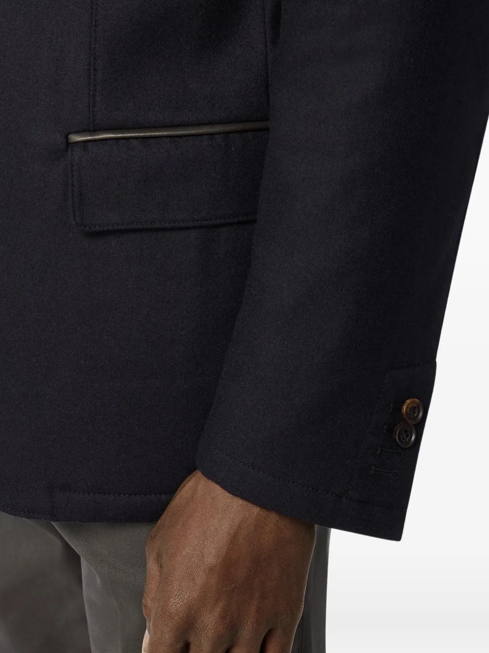 Corneliani Jack met rits Blauw