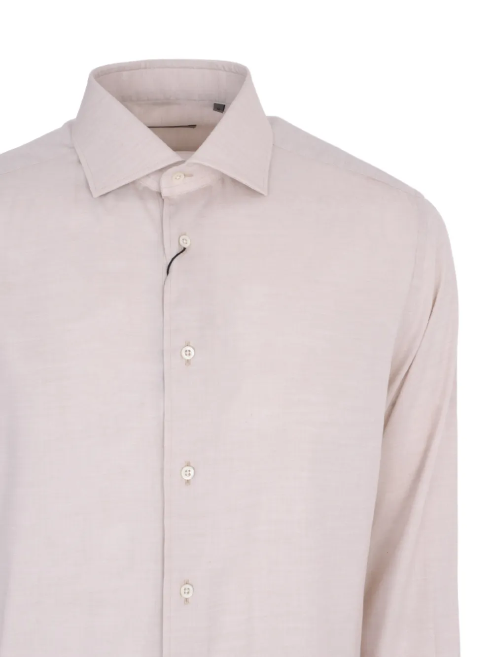 Corneliani Overhemd met gespreide kraag Beige