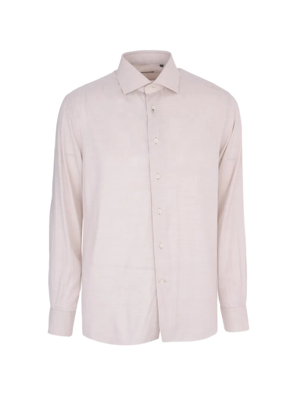 Corneliani spread-collar long-sleeved shirt - Toni neutri