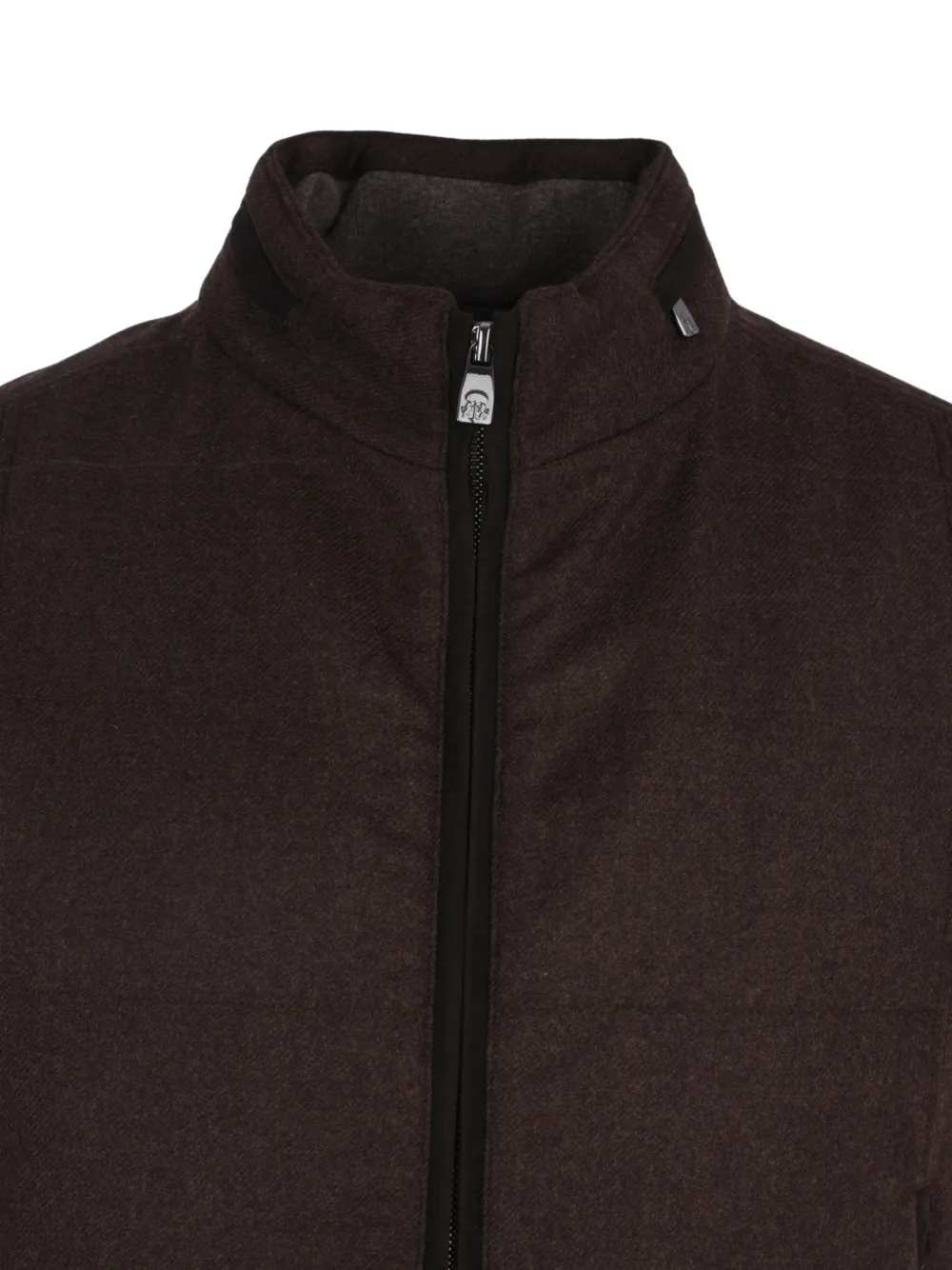 Corneliani Bodywarmer met rits Bruin