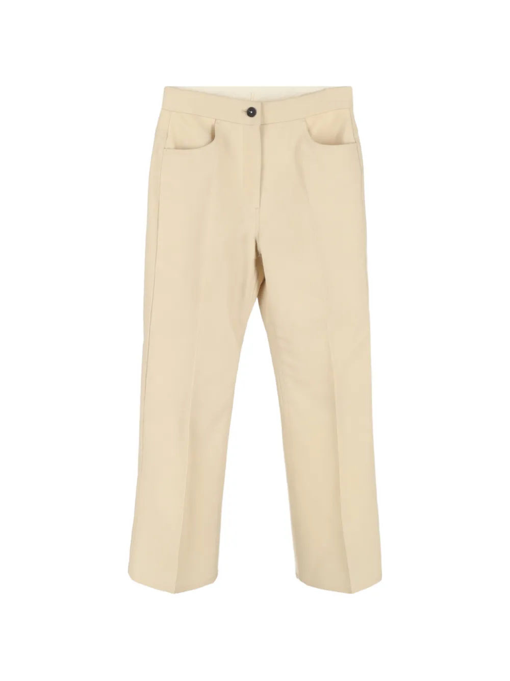 Pre-owned Jil Sander Straight-leg Trousers In Neutral