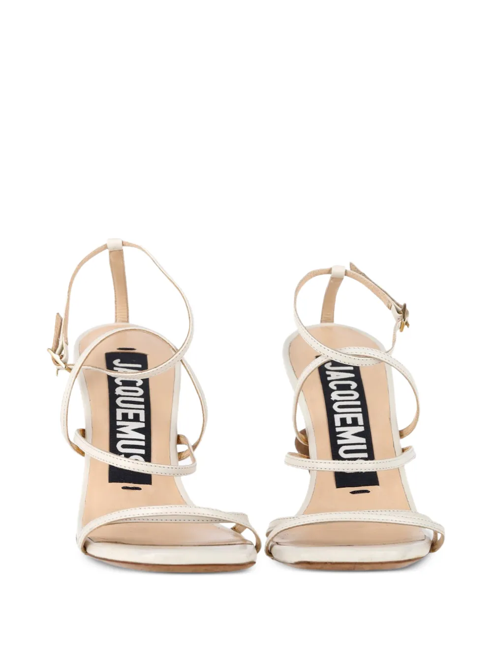  Jacquemus Pre-owned Beaded Strappy Sandals - White 
