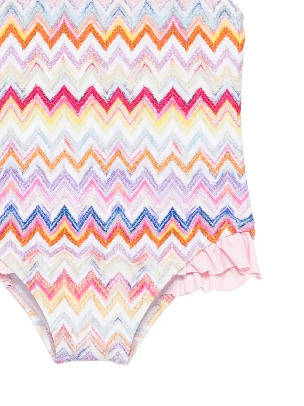  Missoni Kids Chevron-print Swimsuit - White 