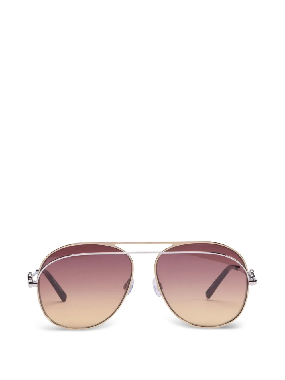 Viktor & Rolf Occhiali da sole con montatura stile pilota - Argento