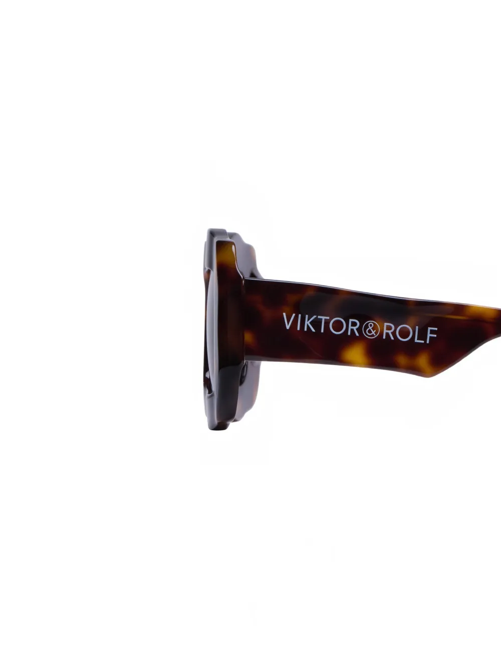 Viktor & Rolf Zonnebril met logodetail Bruin
