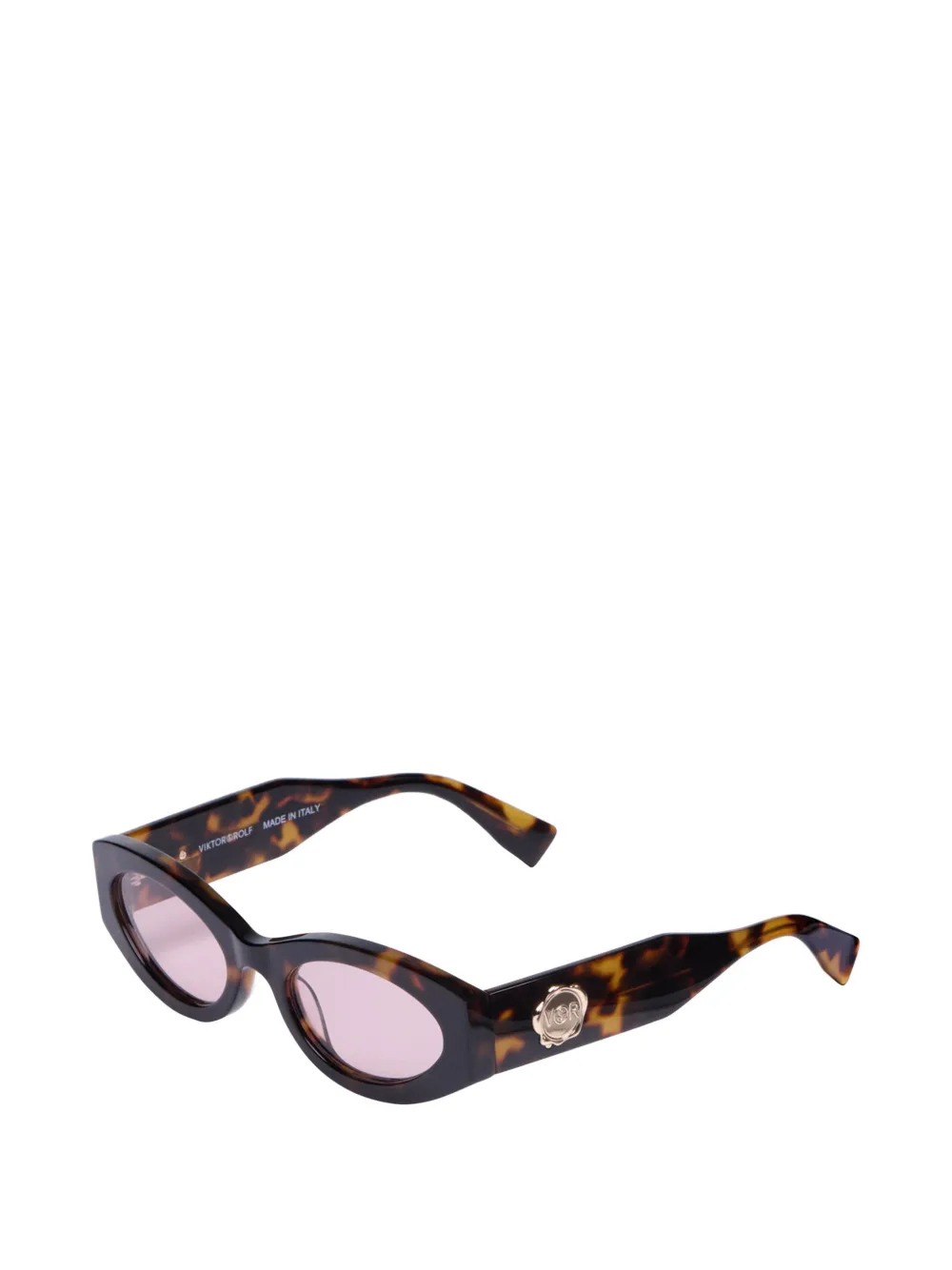  Viktor & Rolf Oval-frame Sunglasses - Brown 