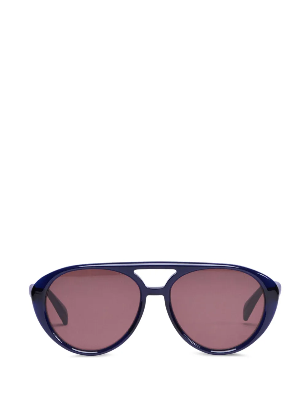 Viktor & Rolf Occhiali da sole con montatura stile pilota - Blu