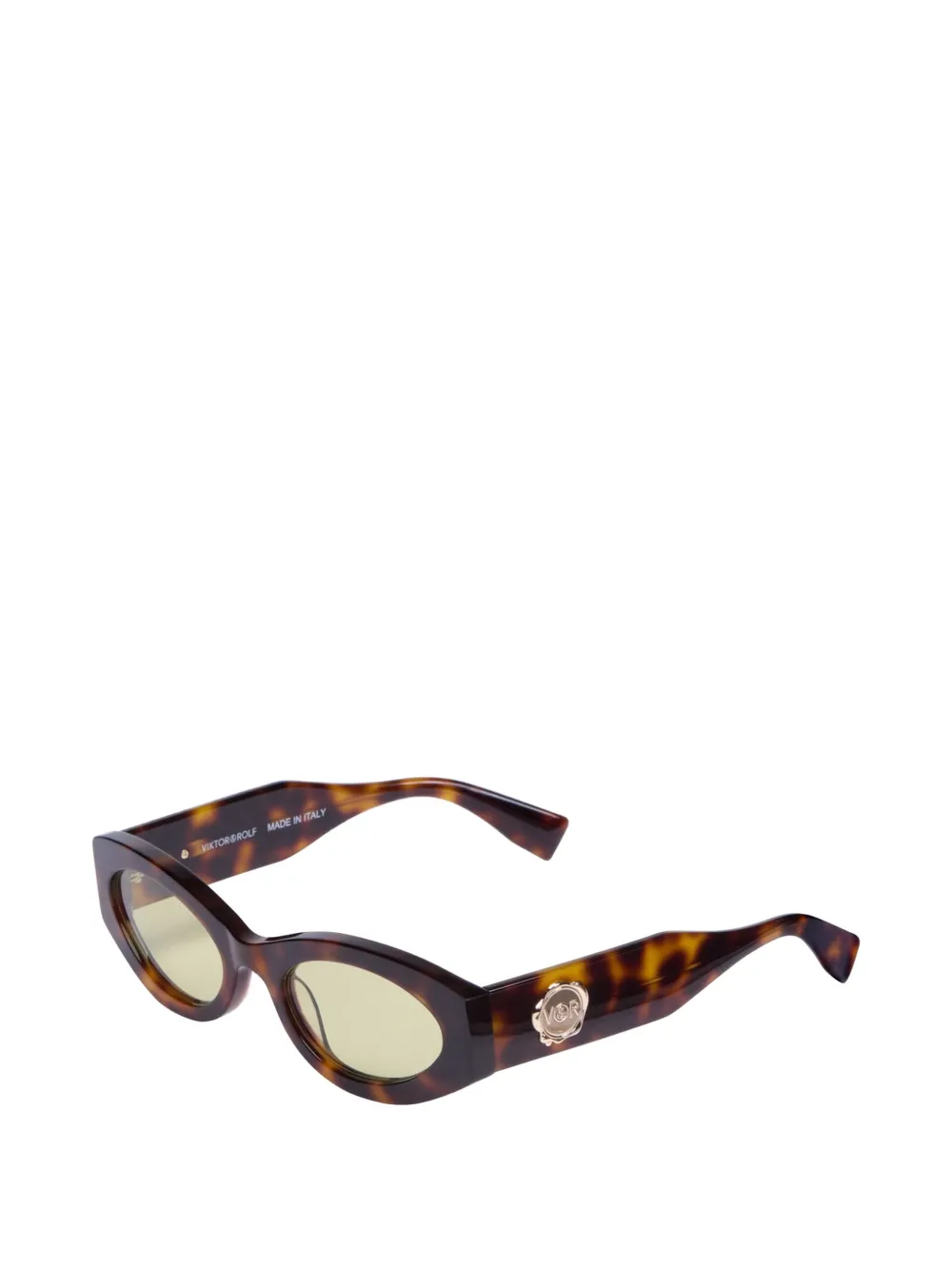  Viktor & Rolf Oval-frame Sunglasses - Brown 
