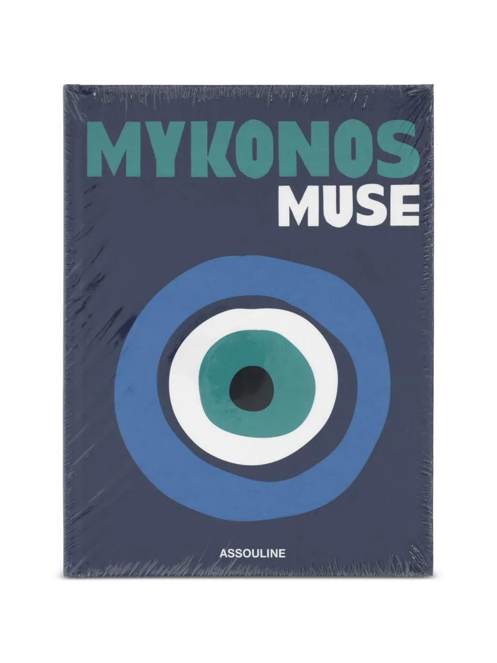 Assouline Mykonos Muse blue coffee table book