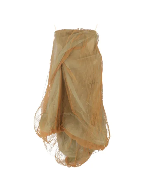 Rick Owens Vintage gathered strapless midi dress