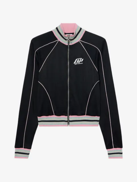 Off-White chamarra con paneles y motivo de rayas