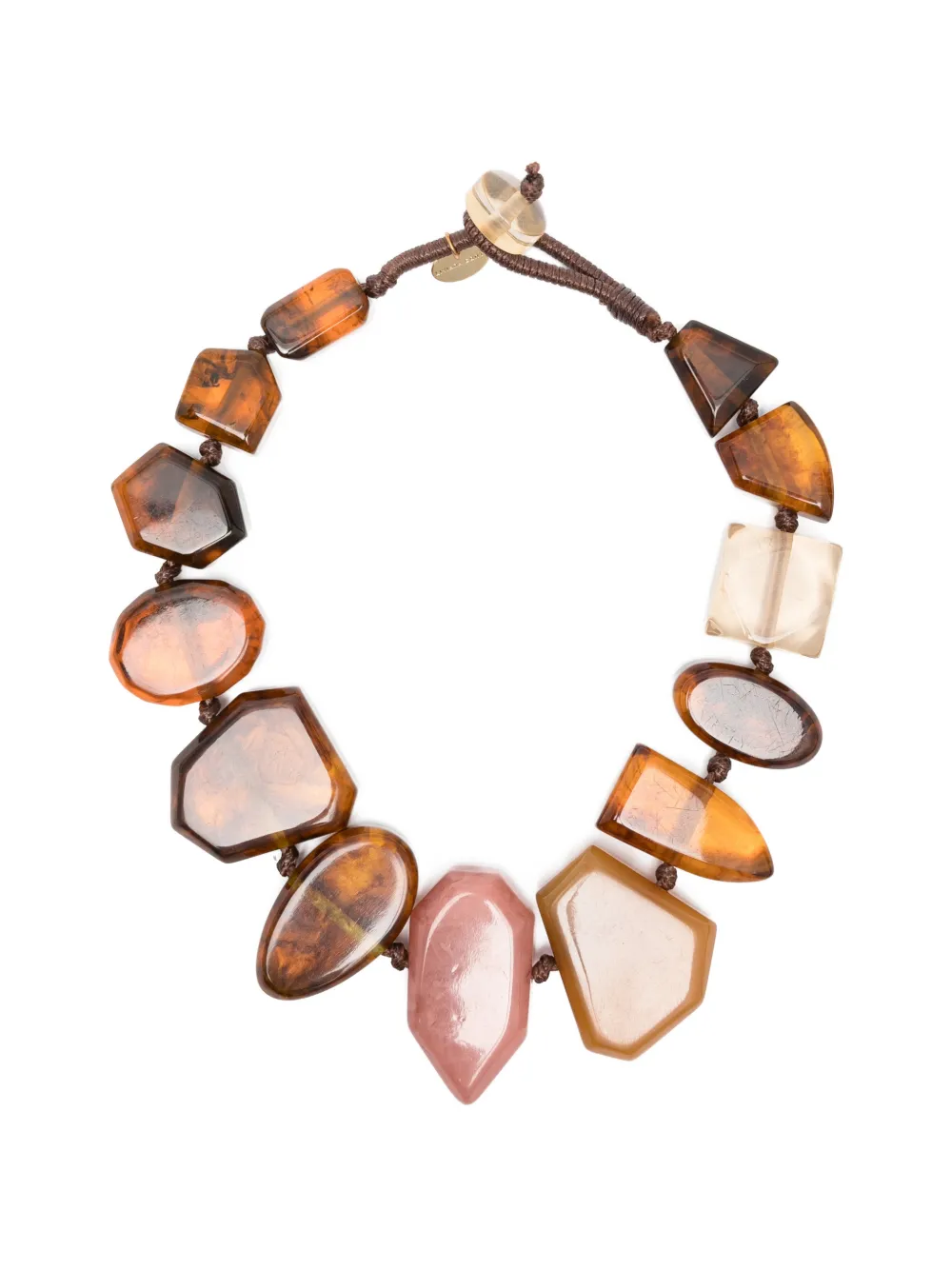 Liviana Conti beaded necklace - Marrone
