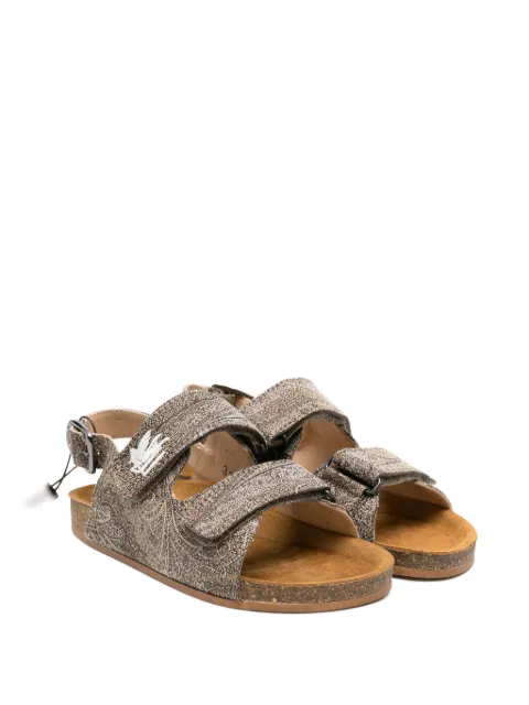 ETRO KIDS paisley appliqued sandals