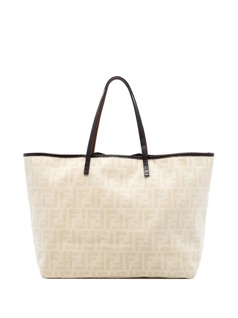 Fendi Pre-Owned 2010-2025 Medium Zucca Canvas Roll tote bag - Marrone