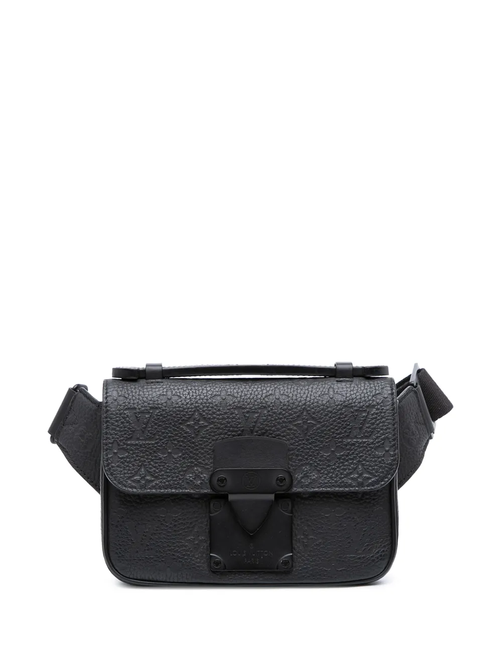 Louis Vuitton Pre-Owned 2021-2025 Monogram Taurillon S Lock Sling Bag crossbody bag - Nero