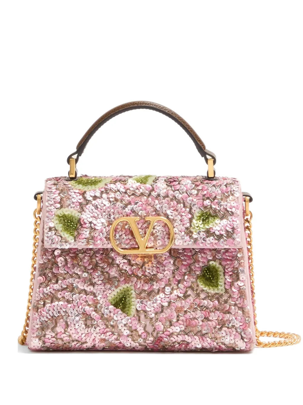 Valentino Garavani Borsa a mano VSling mini con ricamo - Rosa