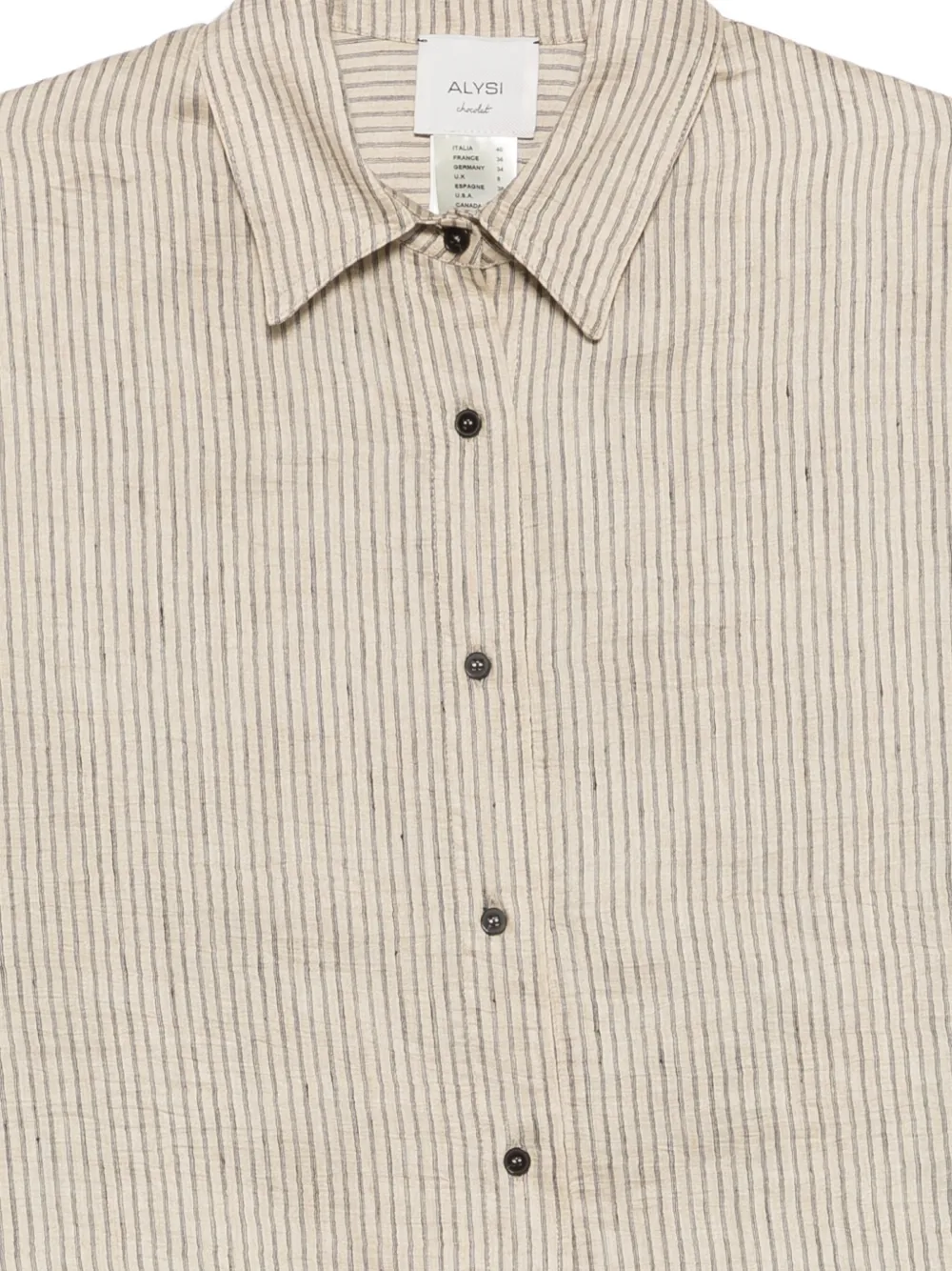  Alysi Striped Blouse - Neutrals 