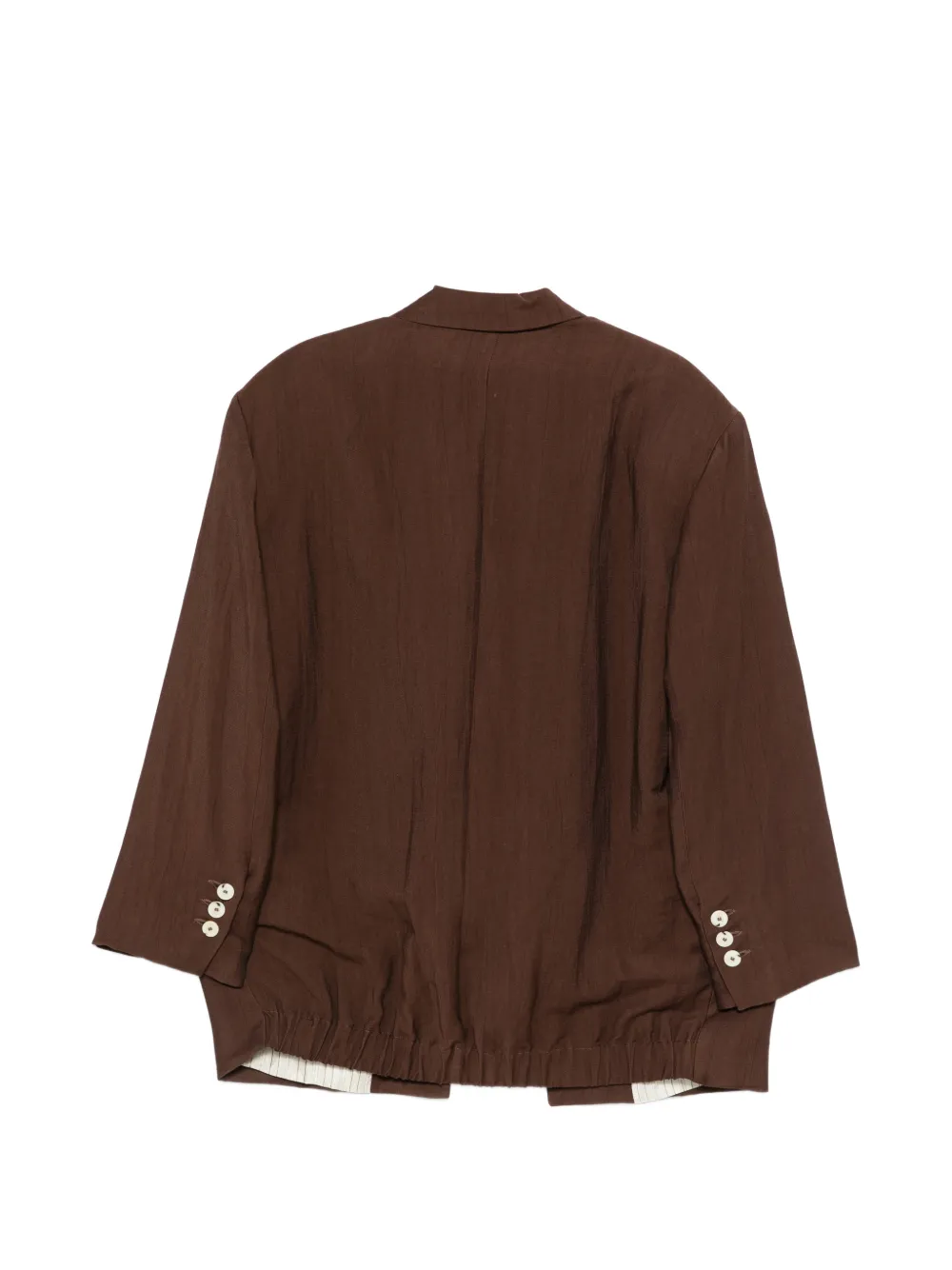  Alysi Collared Pocket Jacket - Brown 