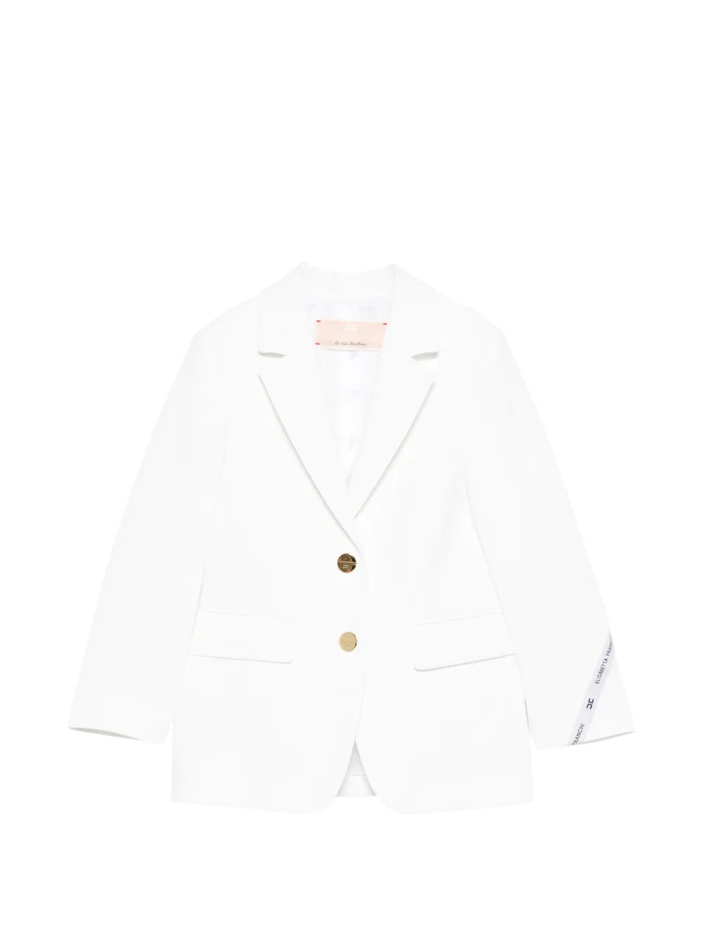 Elisabetta Franchi La Mia Bambina buttoned blazer - Bianco