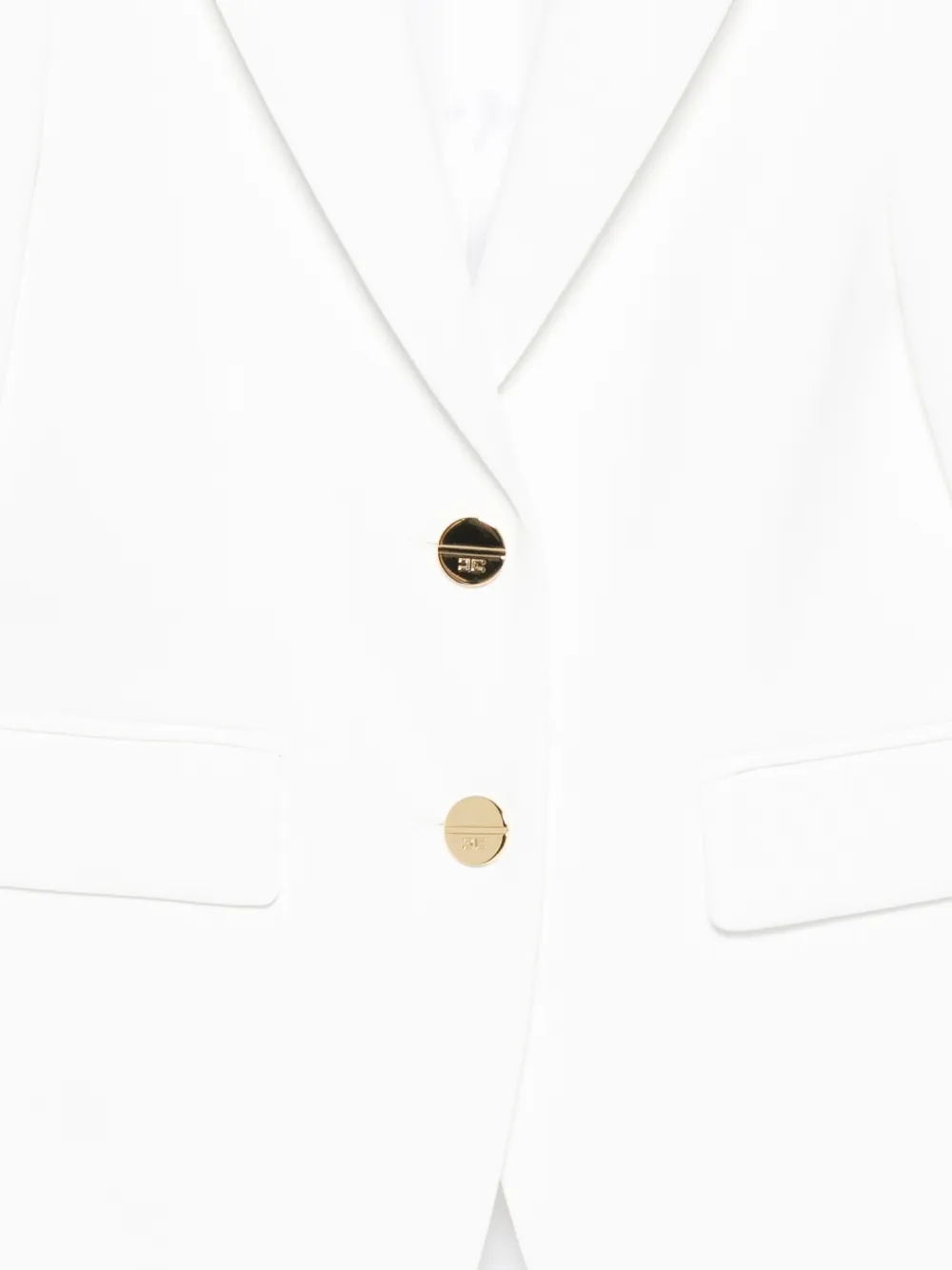 Elisabetta Franchi La Mia Bambina Blazer met knopen Wit
