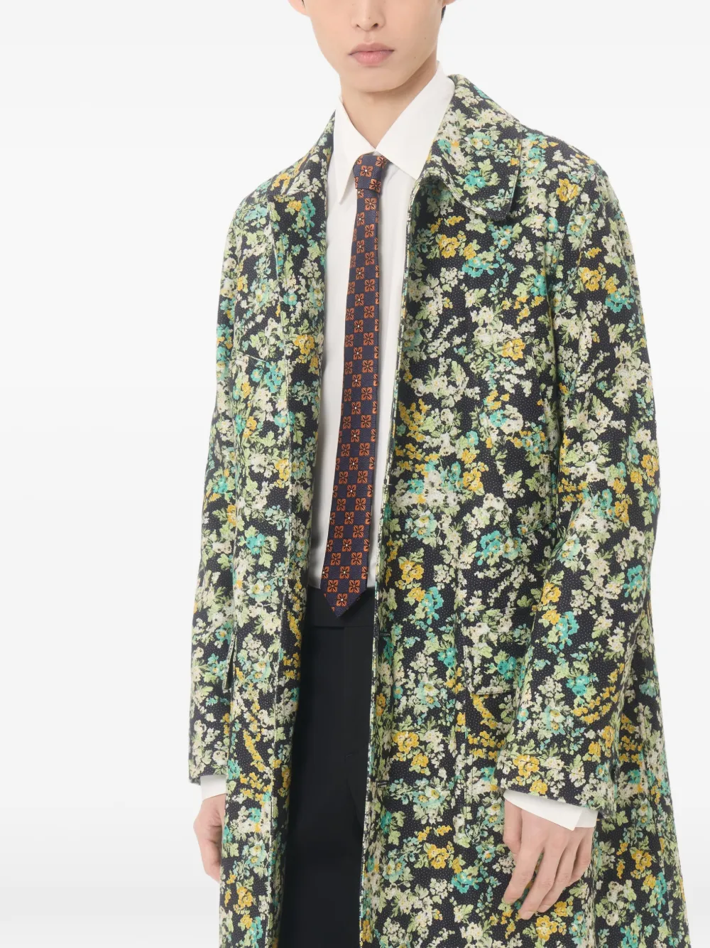 Valentino Garavani Valentie zijden jacquard stropdas met design Blauw