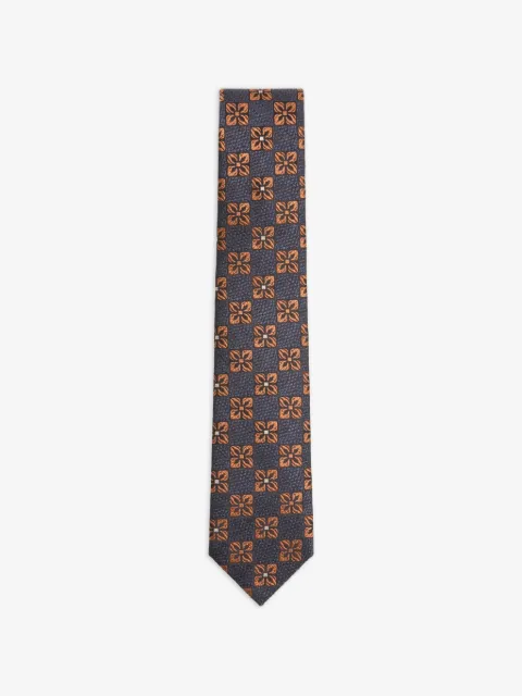 Valentino Garavani Valentie silk and jacquard tie with design