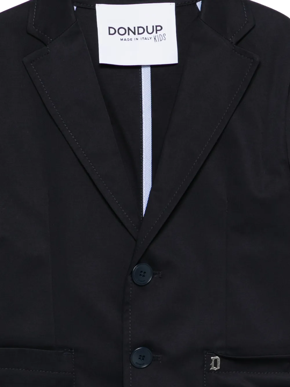  Dondup Kids Notched-lapels Blazer - Blue 