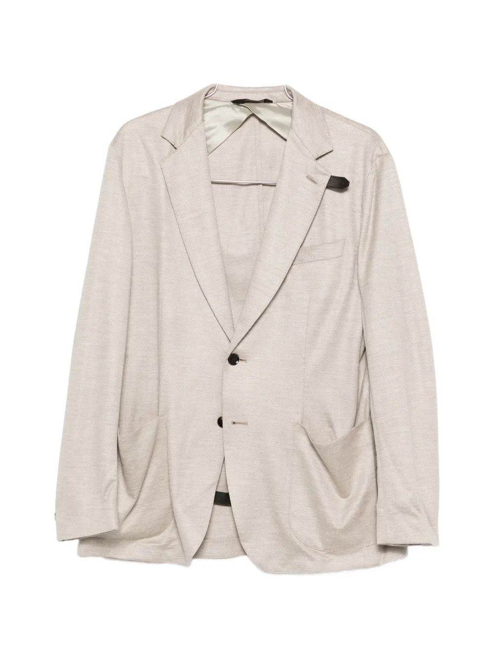 Brioni button notch blazer - Toni neutri