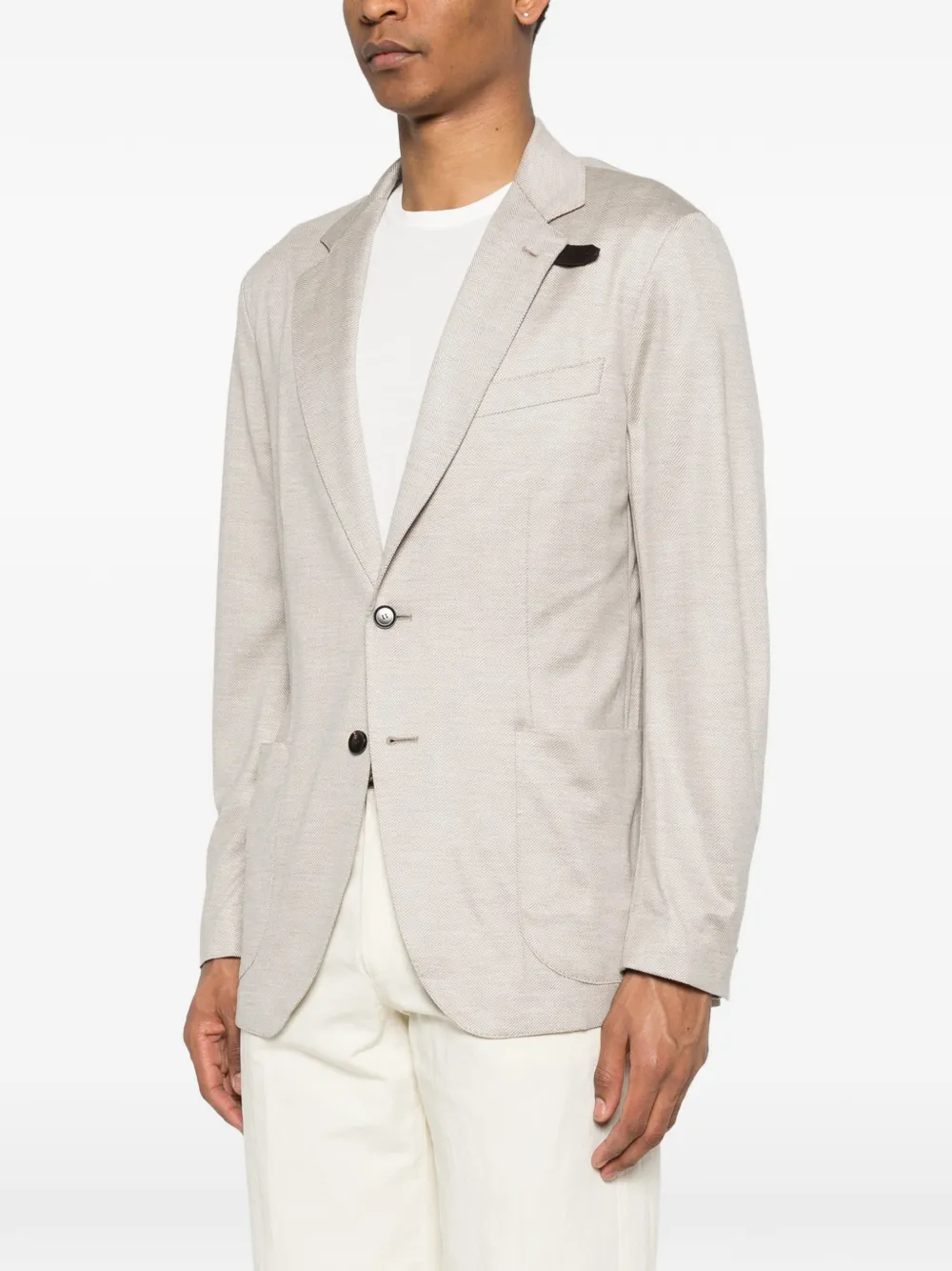 Brioni Blazer met knoopsluiting Beige