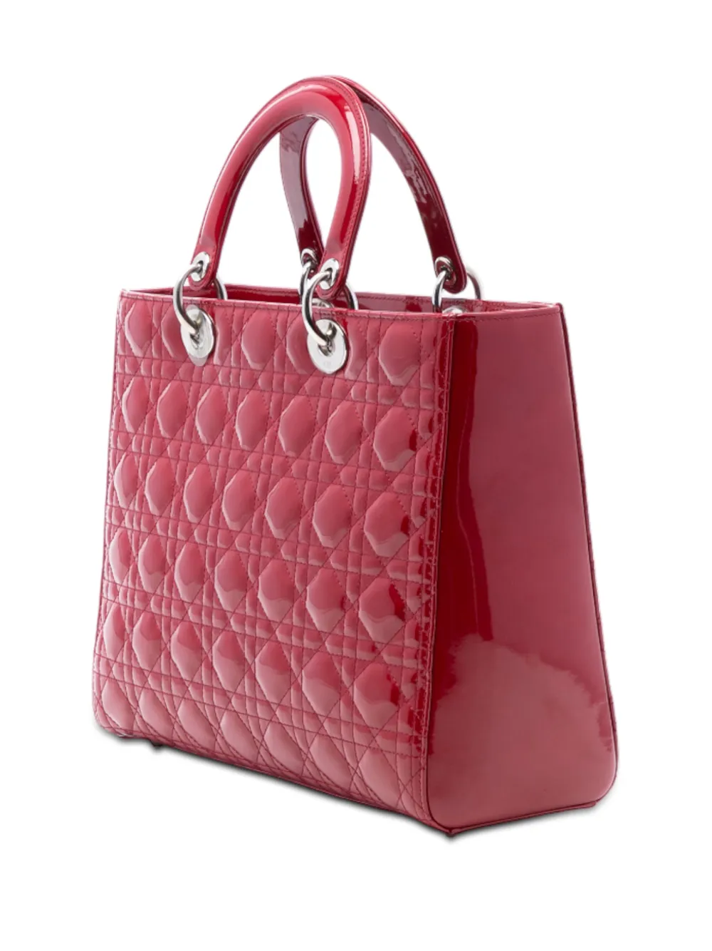 2010 Large Patent Cannage Lady Dior satchel