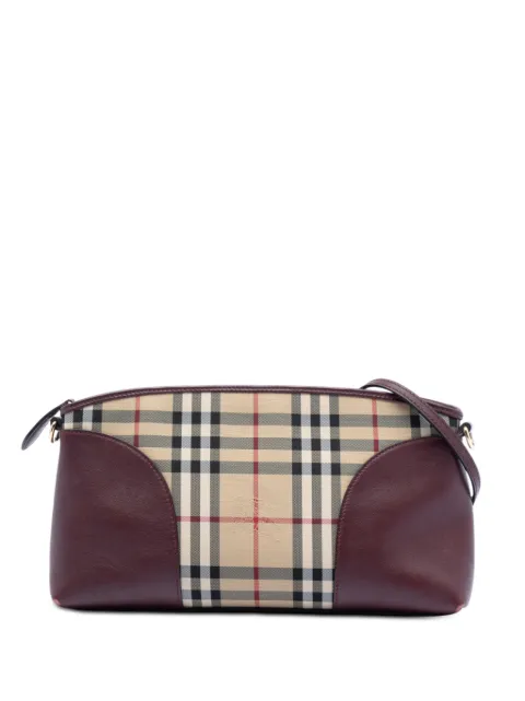 Burberry Pre-Owned 2000-2017 Haymarket Check Coated Canvas Chichester crossbody bag