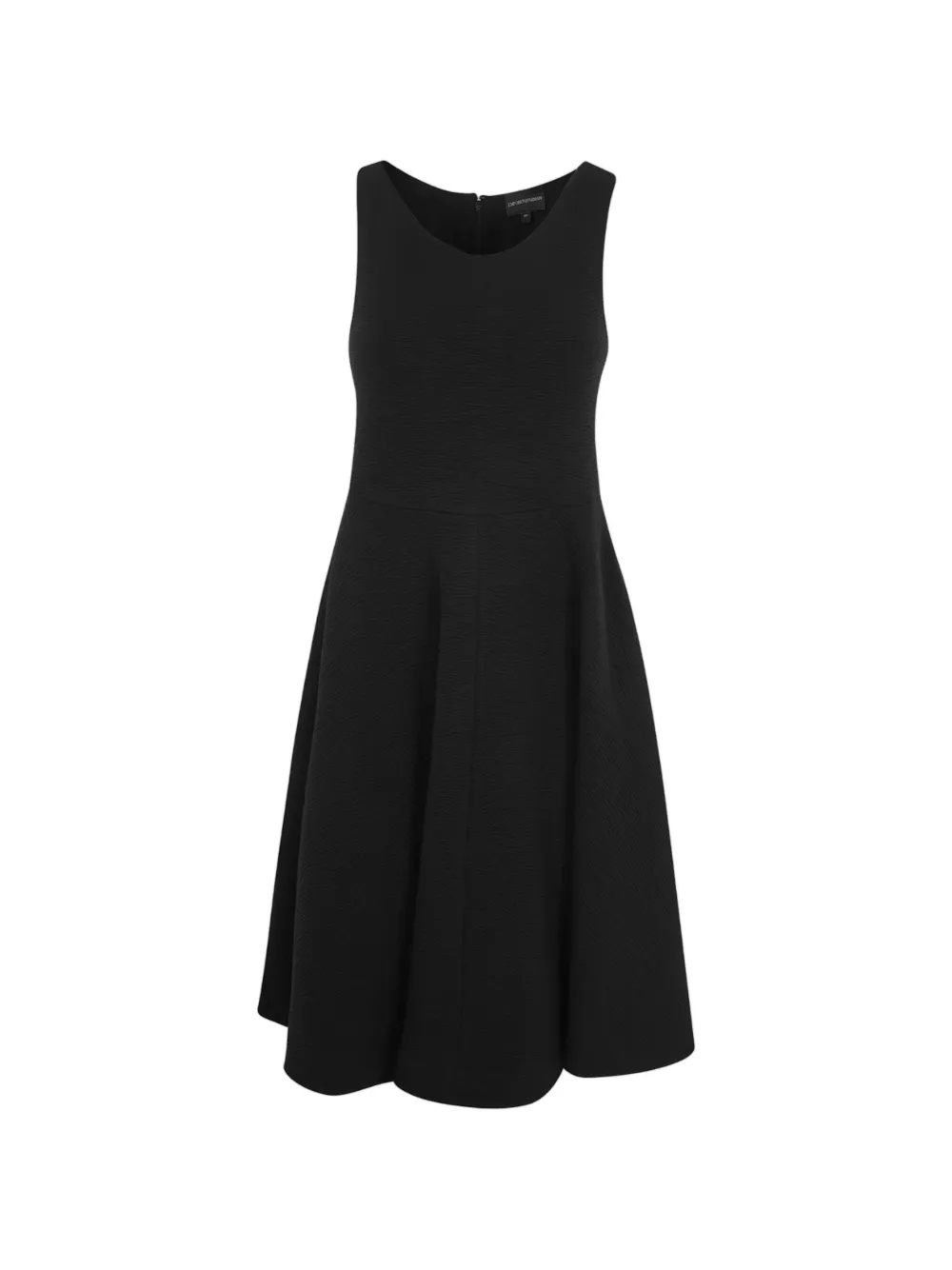 Emporio Armani textured sleeveless dress - Nero