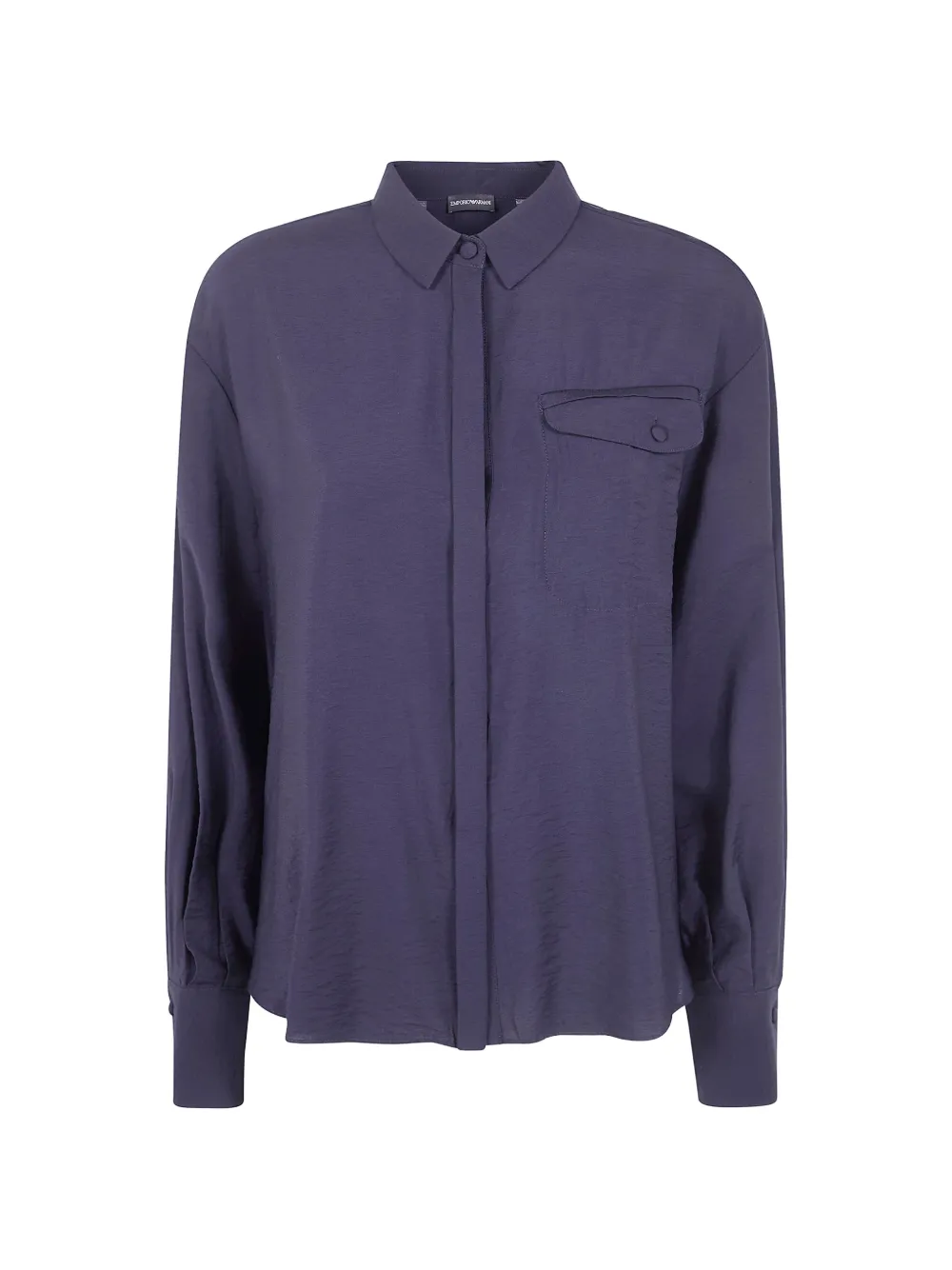 Emporio Armani long-sleeve pocket shirt - Blue