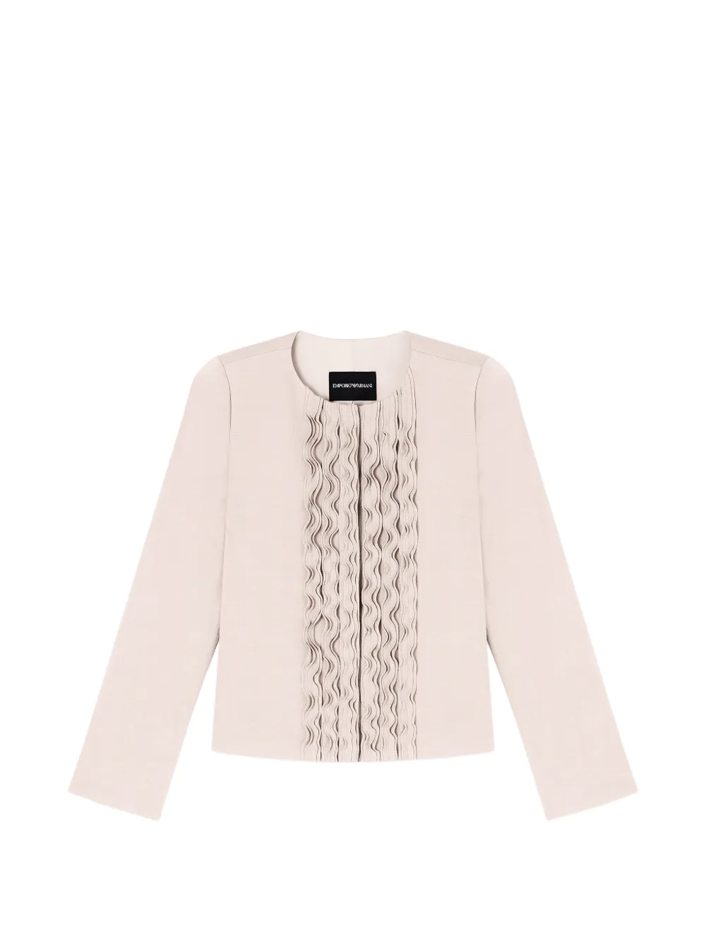 Emporio Armani ruffled jacket - Toni neutri
