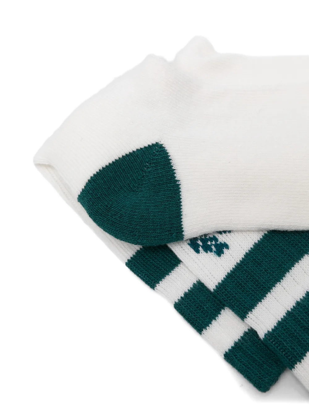 striped logo socks