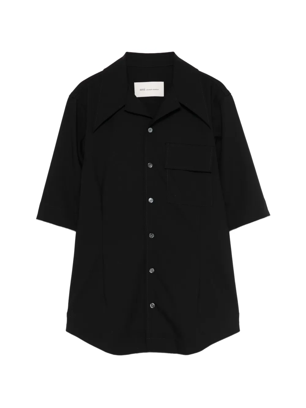 AMI Paris Camicia con tasca - Nero