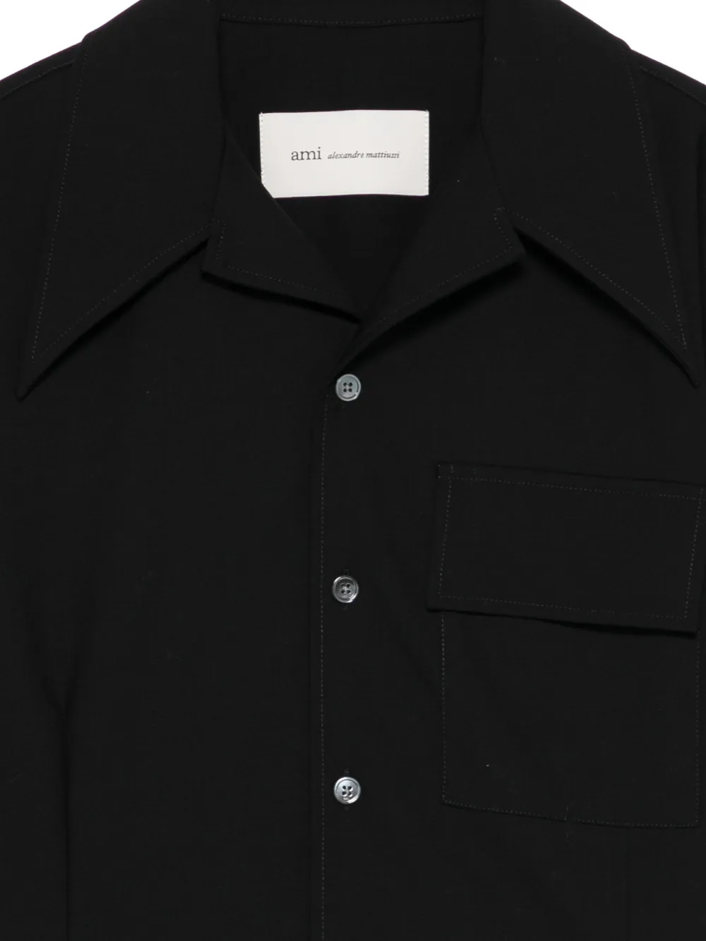  Ami Paris Pocket Shirt - Black 
