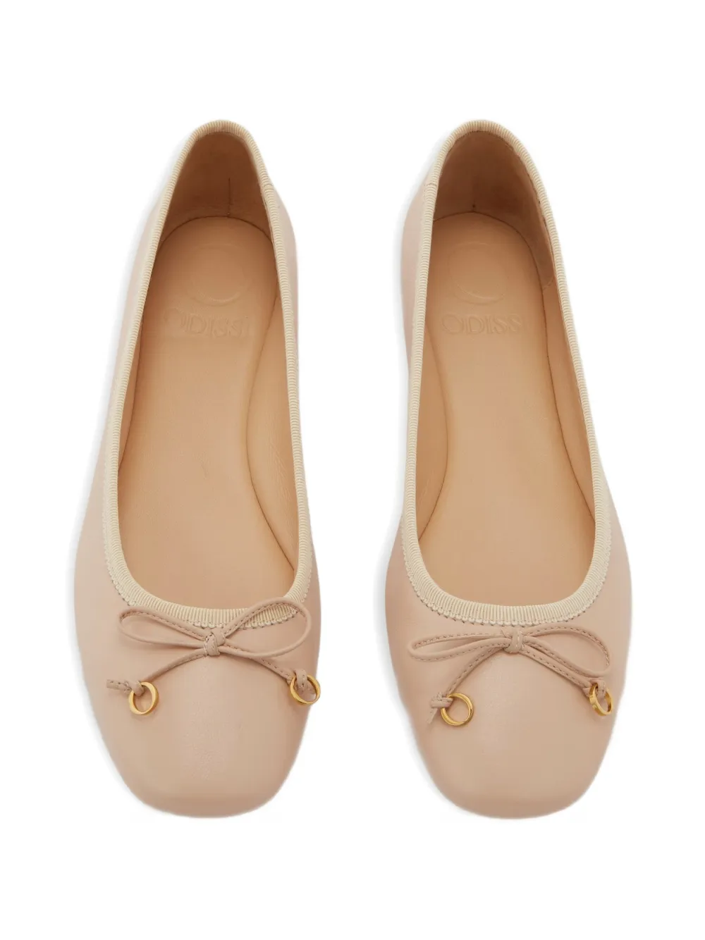 Odissì Lou ballerina's met strikdetail Roze