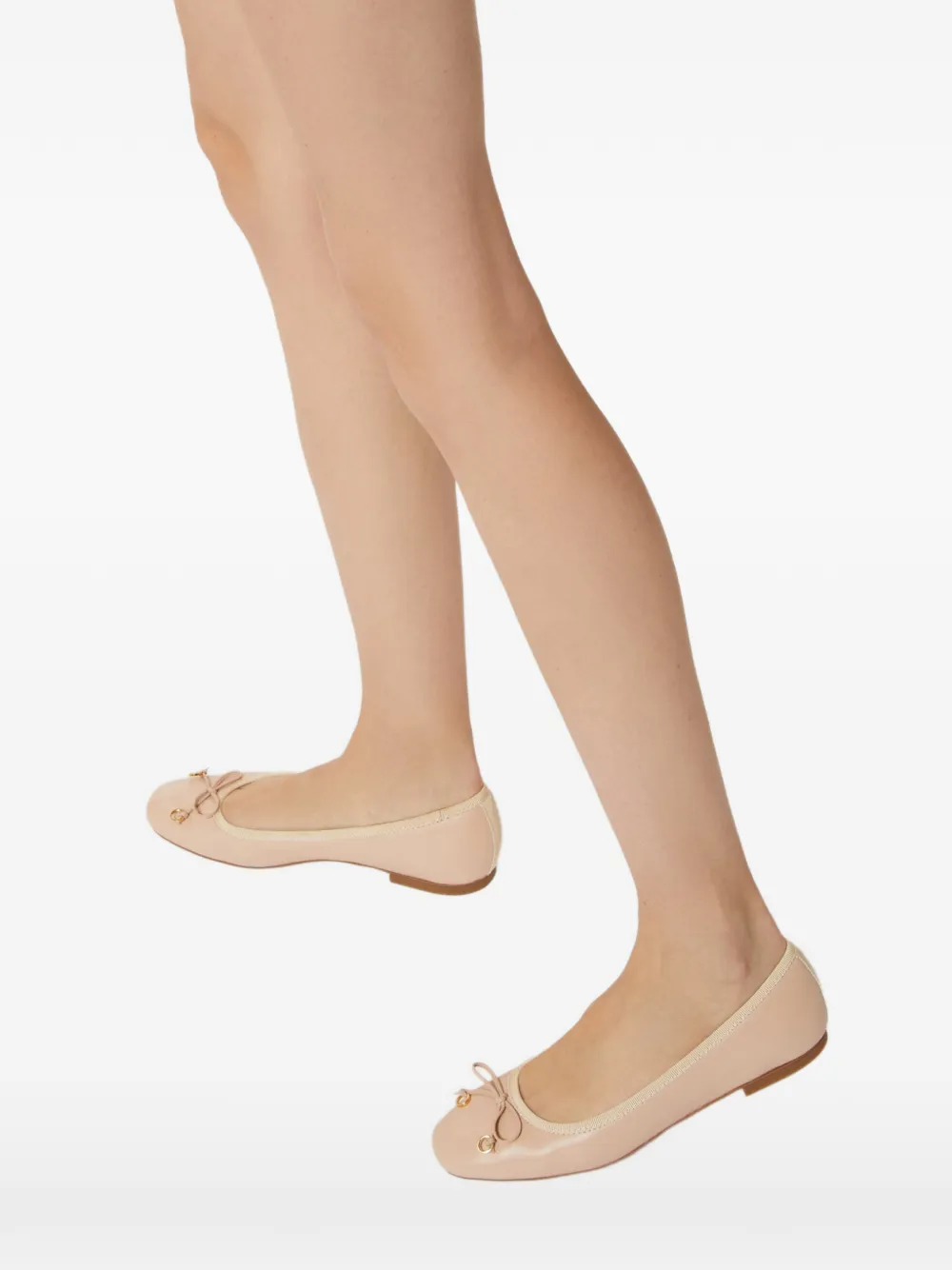 Odissì Lou ballerina's met strikdetail Roze