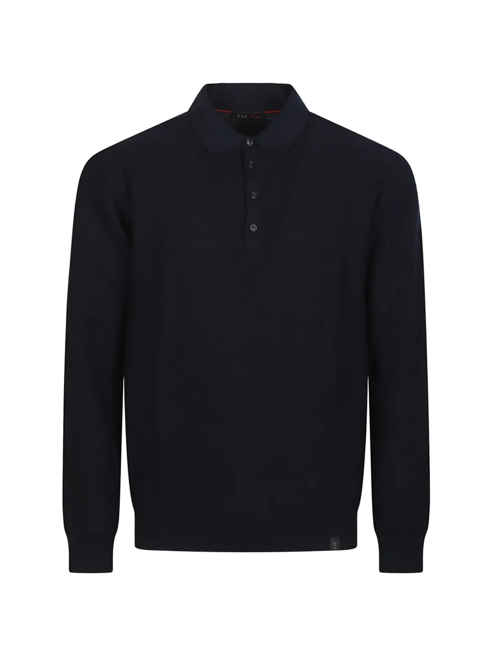 Fay long-sleeves polo shirt - Blu