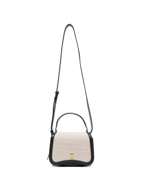 Ami Paris Top Handle Detail Tote Bag in Neutrals