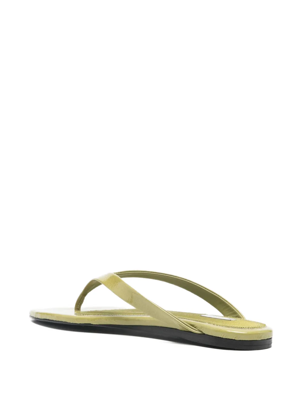 AMI Paris leather flat sandals Groen