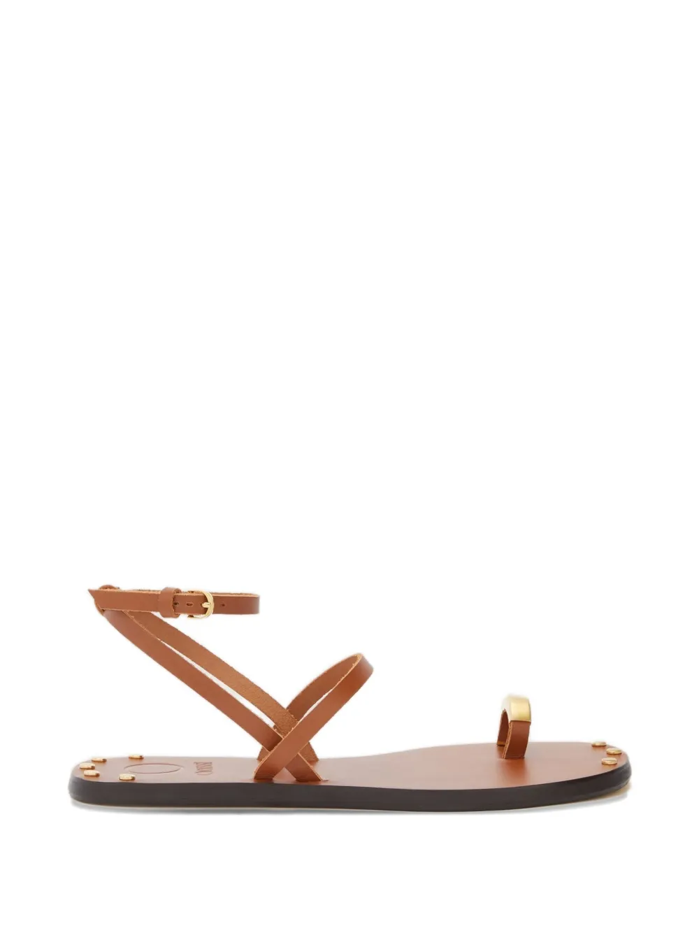ODISSI Fara leren sandalen Bruin